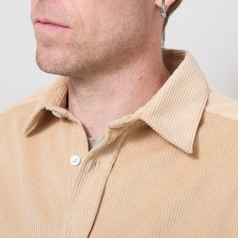 Portuguese Flannel Lobo Shirt Beige-3