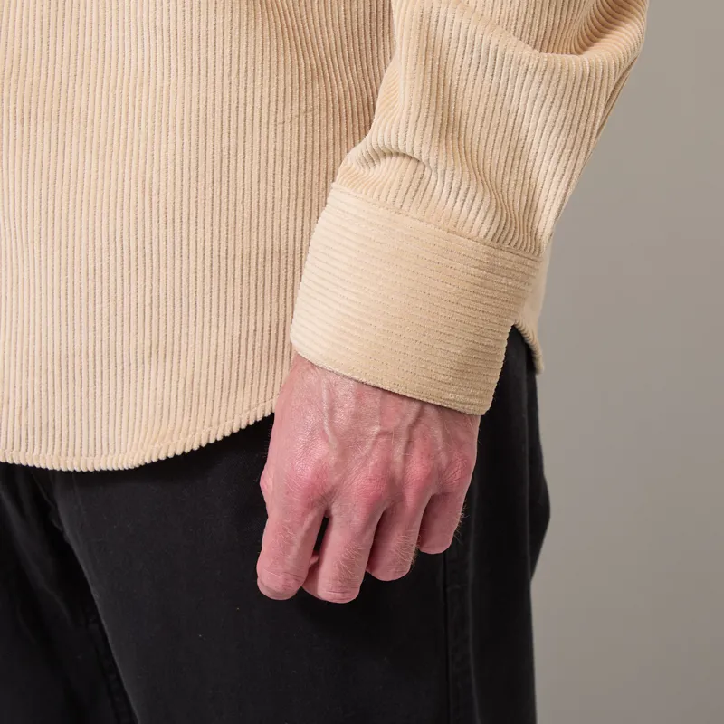 Portuguese Flannel Lobo Shirt Beige-7