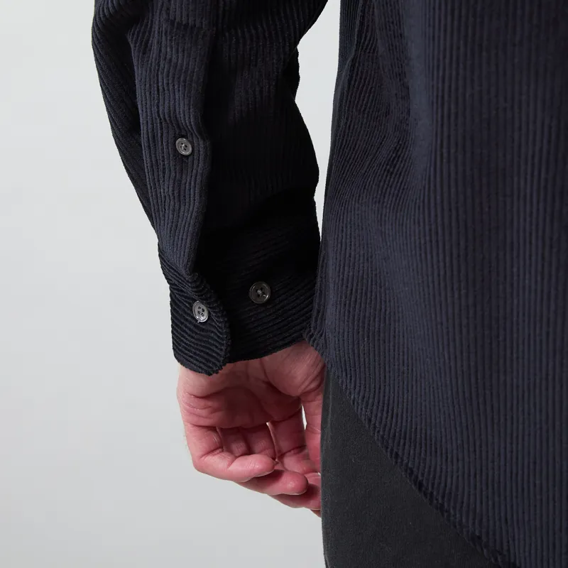 Portuguese Flannel Lobo Shirt Black-8