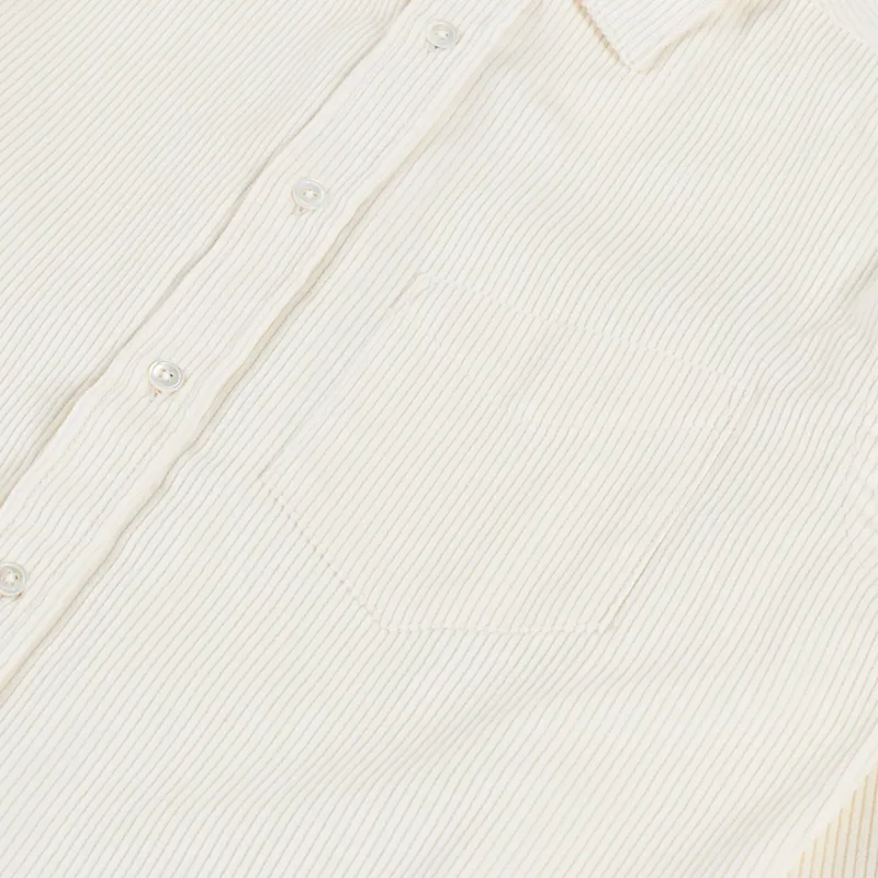 Portuguese Flannel Lobo Shirt Ecru-6