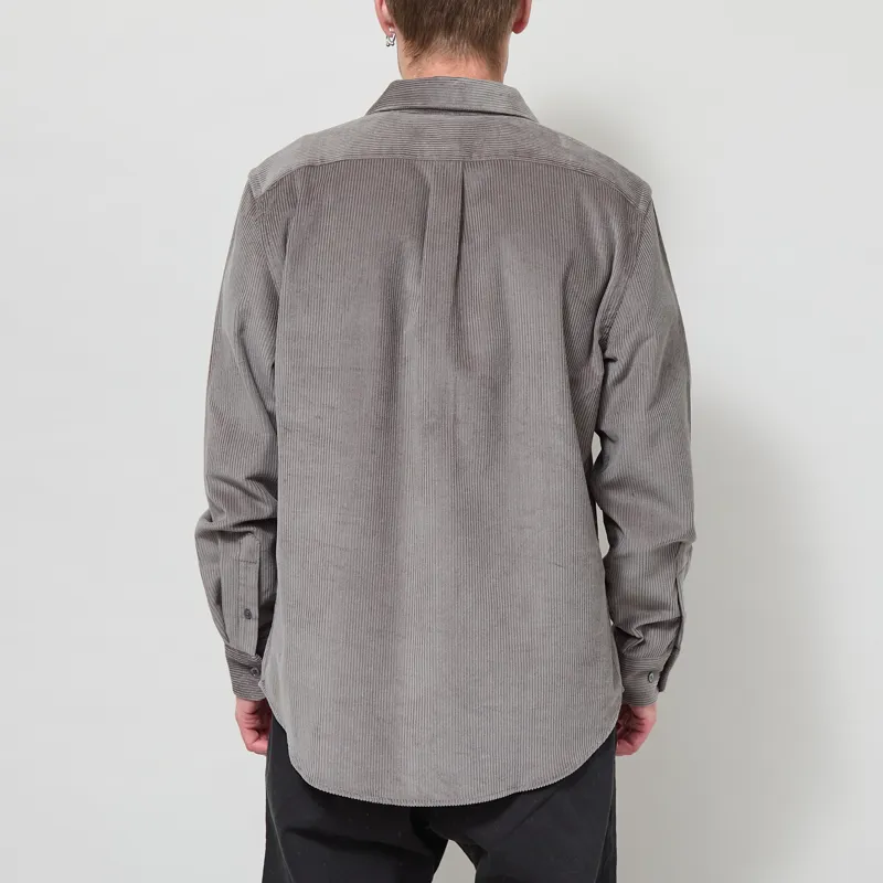 Portuguese Flannel Lobo Shirt Grey-2
