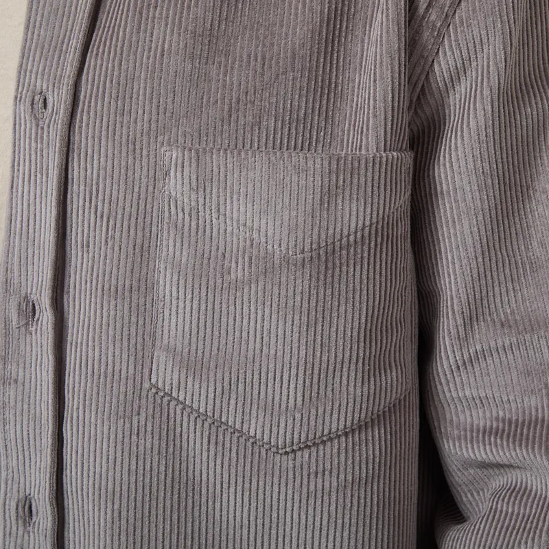 Portuguese Flannel Lobo Shirt Grey-4