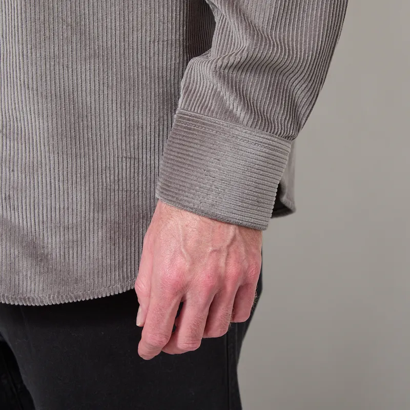 Portuguese Flannel Lobo Shirt Grey-7