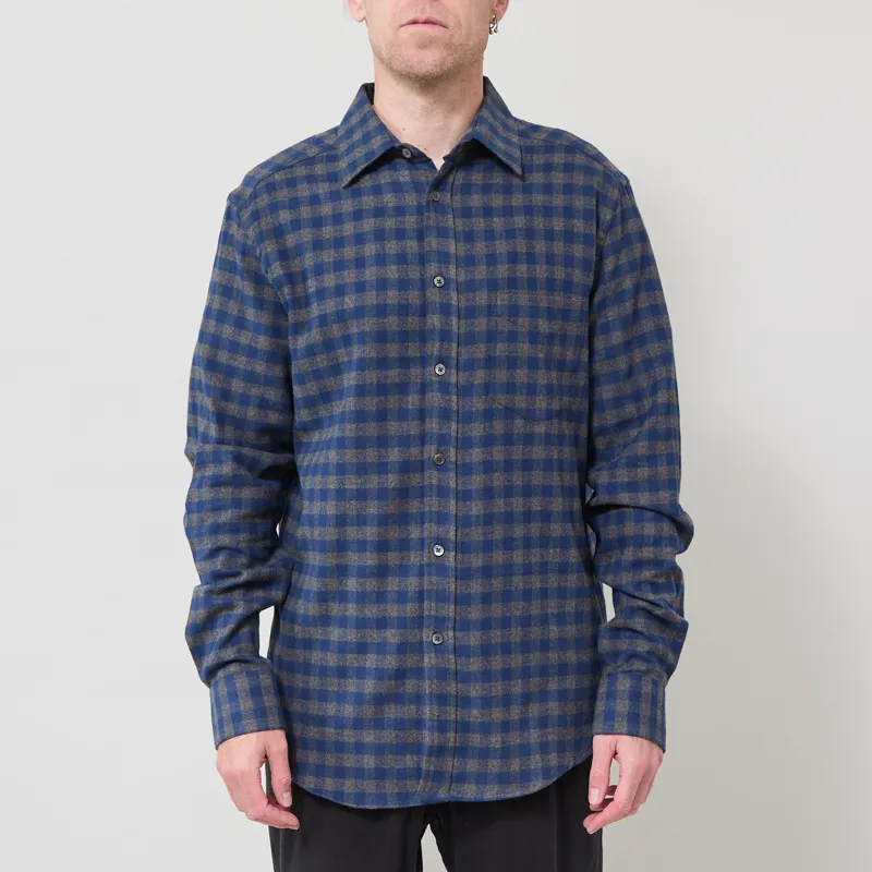 Portuguese Flannel Aquila Shirt Blue