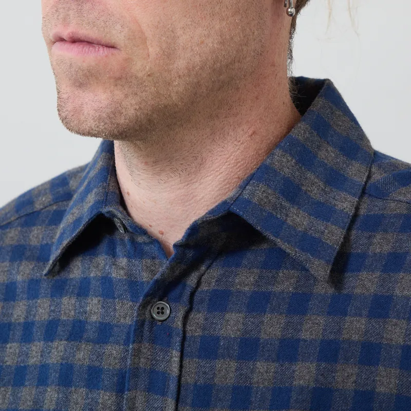 Portuguese Flannel Aquila Shirt Blue-3
