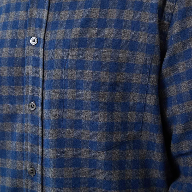 Portuguese Flannel Aquila Shirt Blue-5
