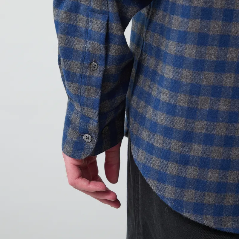 Portuguese Flannel Aquila Shirt Blue-7