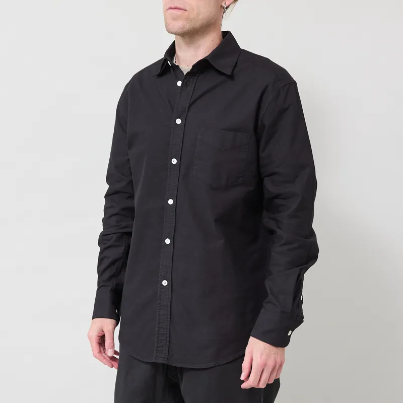 Portuguese Flannel Bellavista Shirt Black-1