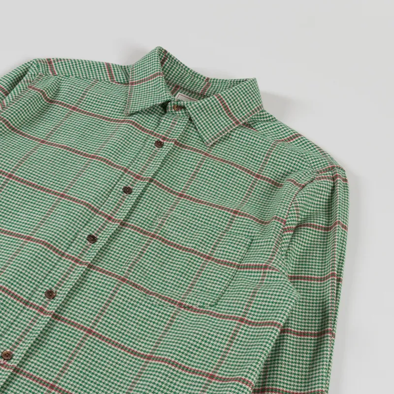 Portuguese Flannel Brook Shirt Green-2