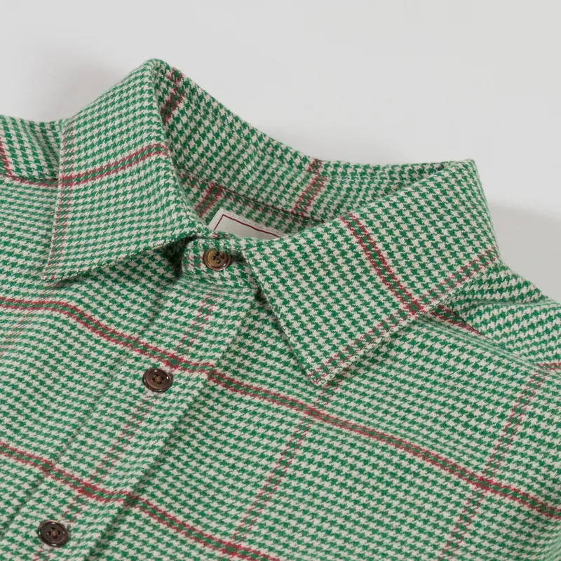 Portuguese Flannel Brook Shirt Green-4