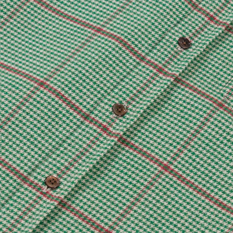 Portuguese Flannel Brook Shirt Green-5
