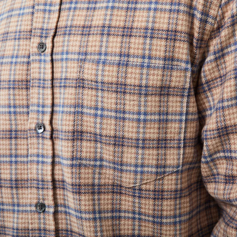 Portuguese Flannel Cedar Shirt Brown Blue-8