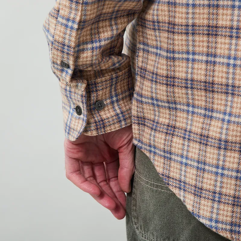 Portuguese Flannel Cedar Shirt Brown Blue-7