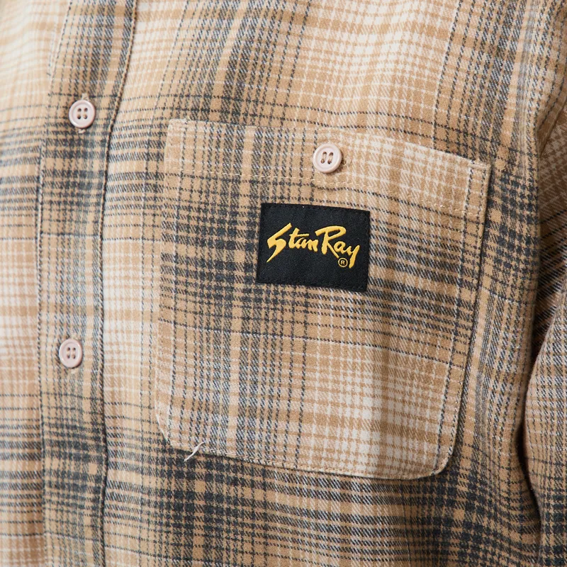 Stan Ray Flannel Shirt Khaki Plaid-5