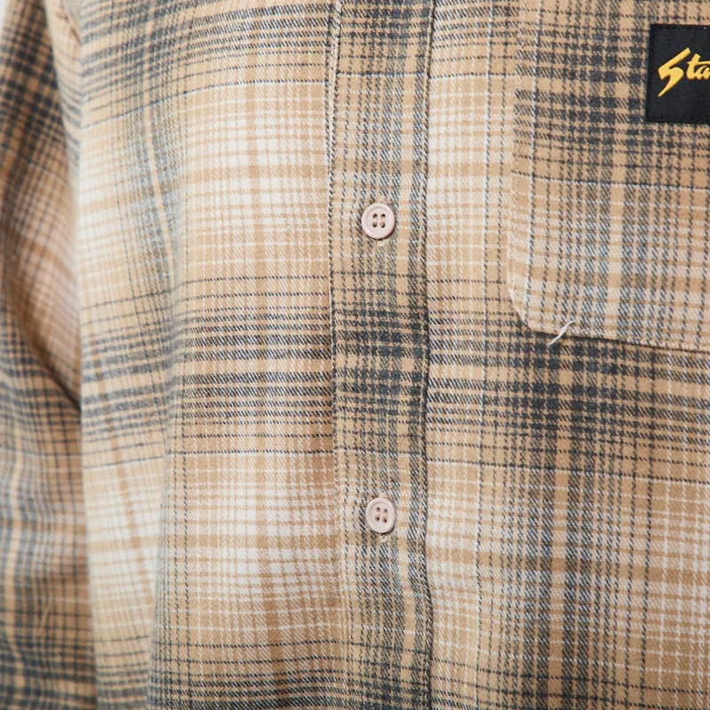 Stan Ray Flannel Shirt Khaki Plaid-6