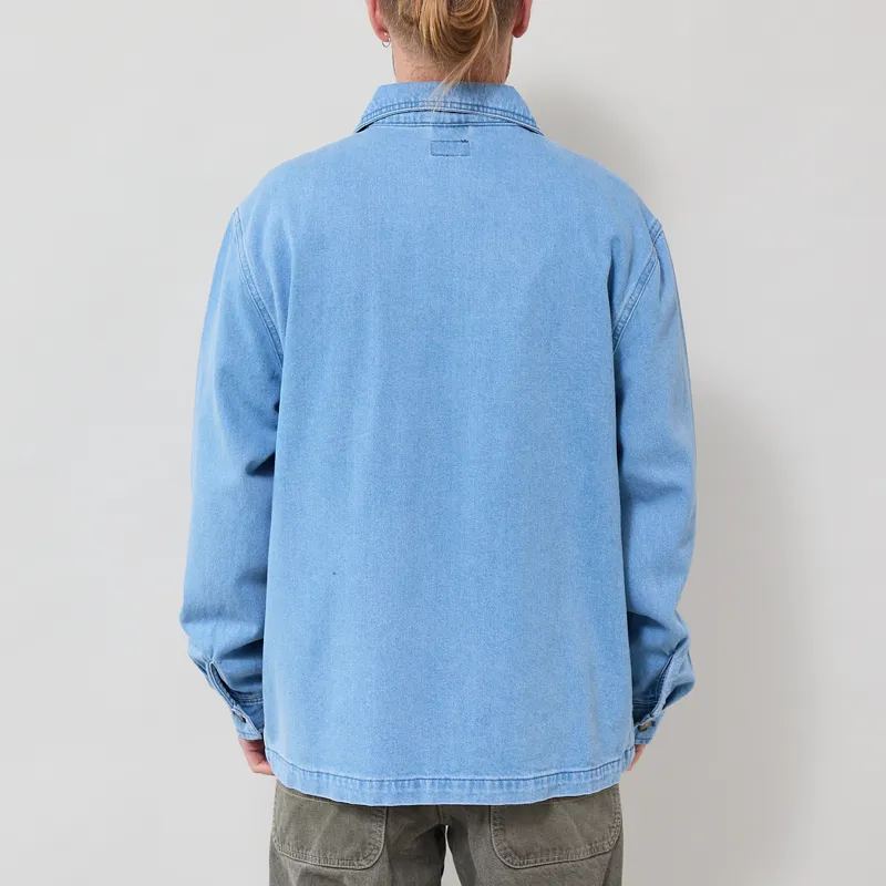 Stan Ray Zip Shirt Mid Wash Denim-2