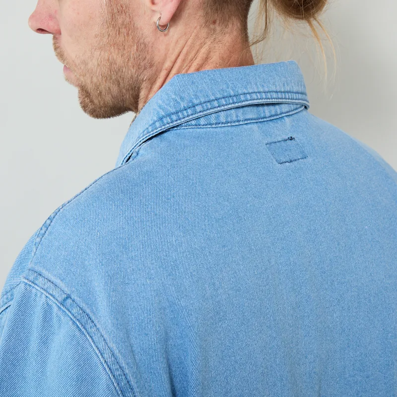 Stan Ray Zip Shirt Mid Wash Denim-5