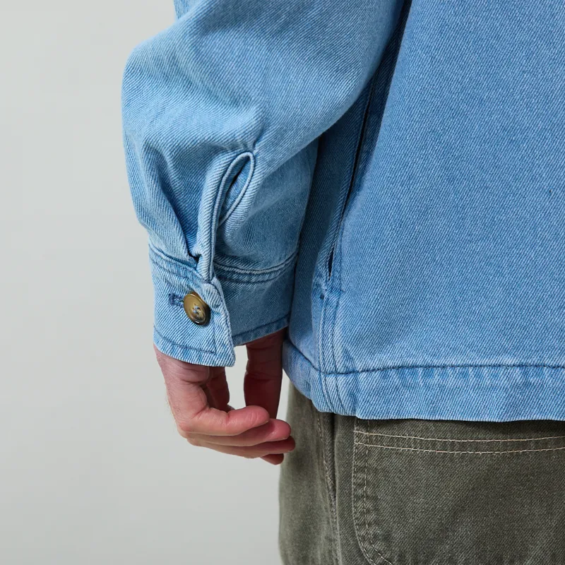 Stan Ray Zip Shirt Mid Wash Denim-9