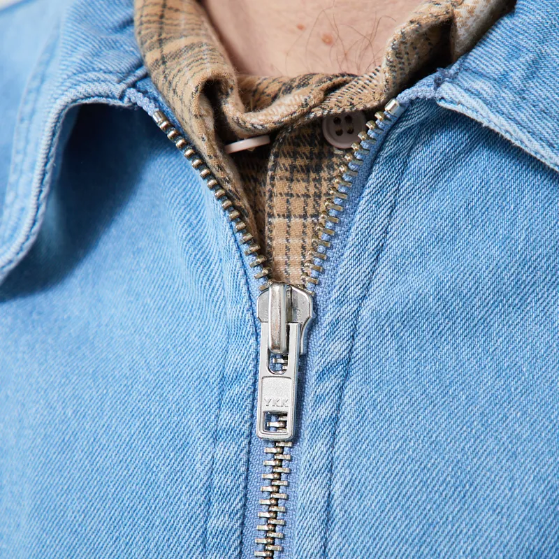 Stan Ray Zip Shirt Mid Wash Denim-4