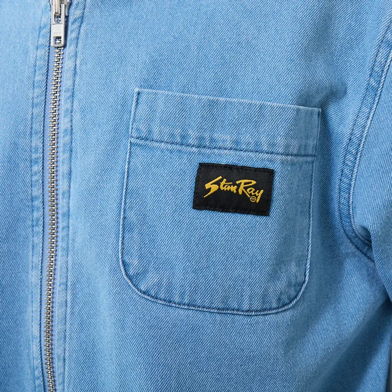 Stan Ray Zip Shirt Mid Wash Denim-7