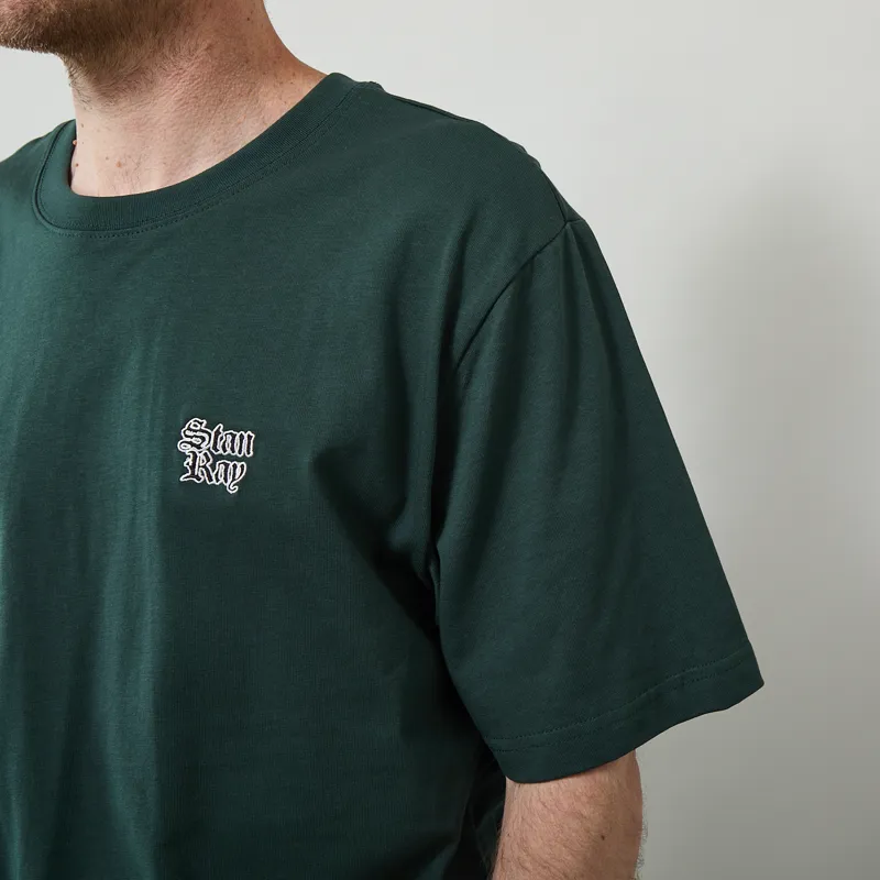 Stan Ray Fracktur T Shirt Pineneedle-4