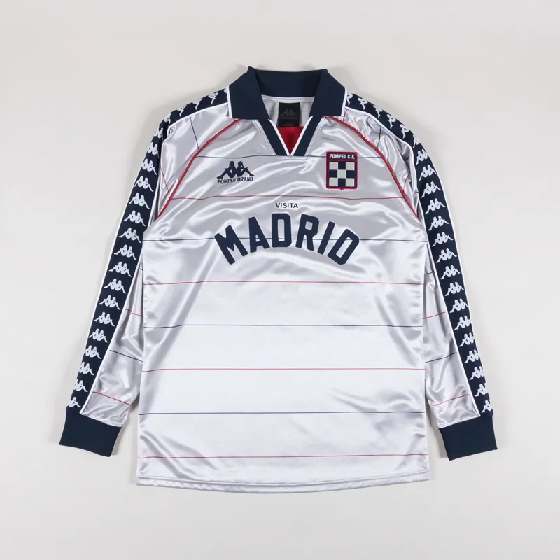 Pompeii x Kappa Away Football Shirt Silver