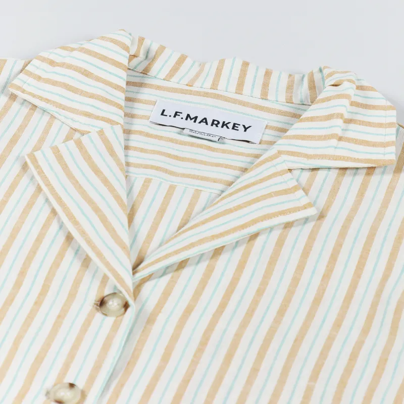 L.F.Markey Womens Abel Shirt Citrus Stripe-4