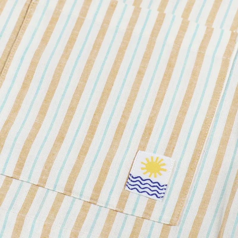 L.F.Markey Womens Abel Shirt Citrus Stripe-2