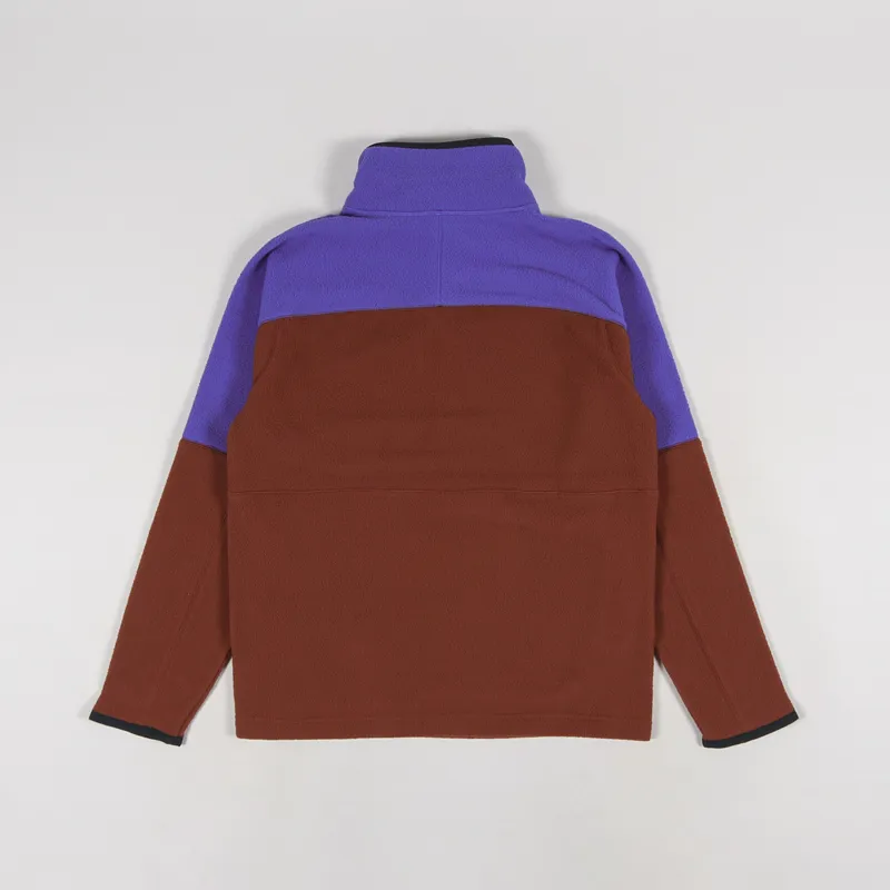 Cotopaxi Abrazo Half-Zip Fleece Jacket Blue Violet Rust-1