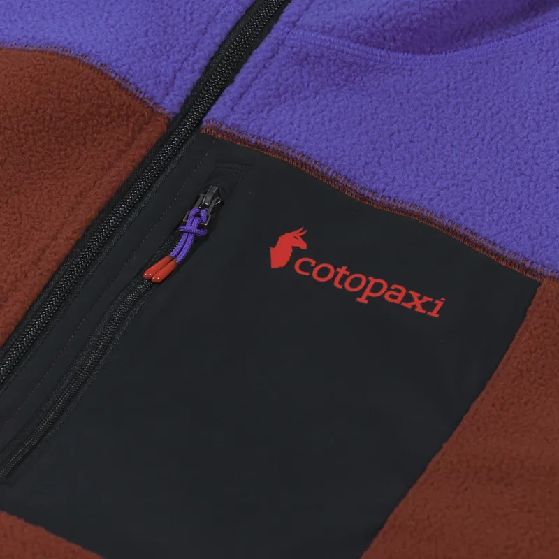 Cotopaxi Abrazo Half-Zip Fleece Jacket Blue Violet Rust-5