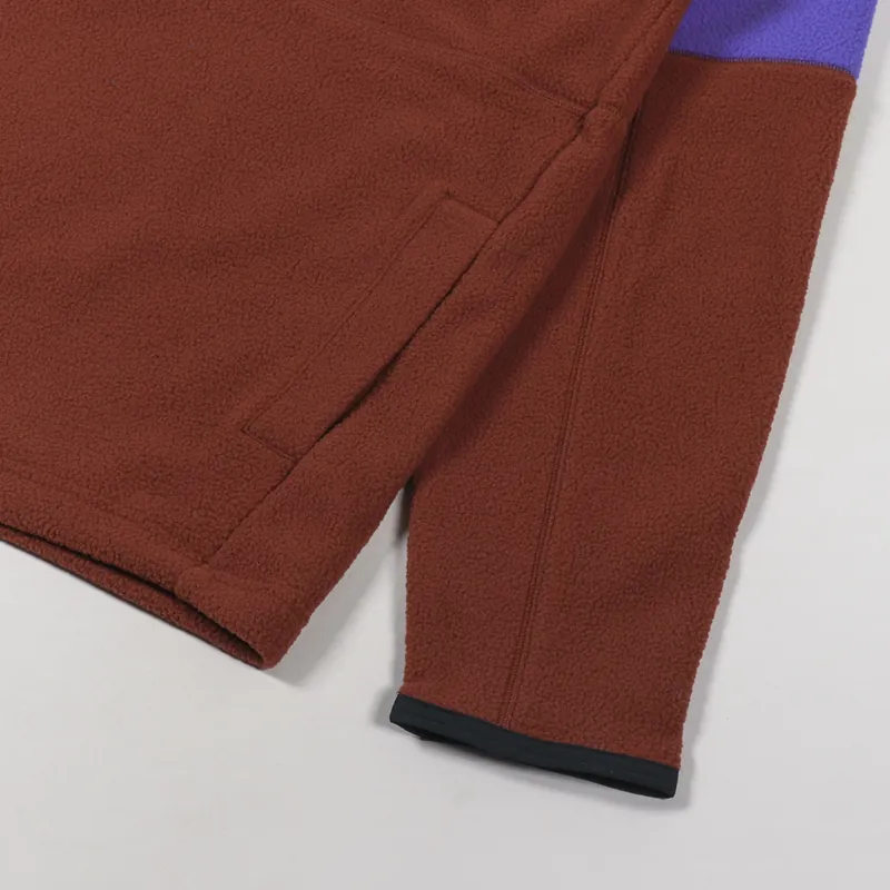 Cotopaxi Abrazo Half-Zip Fleece Jacket Blue Violet Rust-4