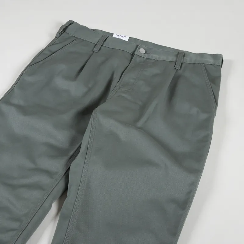 Carhartt WIP Abbott Pant Smoke Green Denison Twill-3