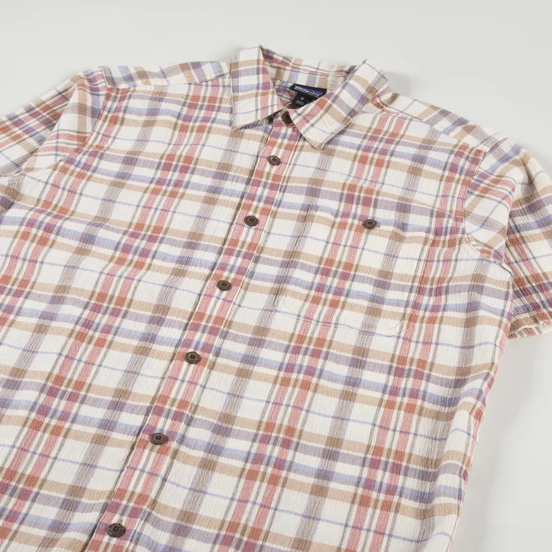Patagonia A/C Shirt Breezy Plaid Quartz Coral-1