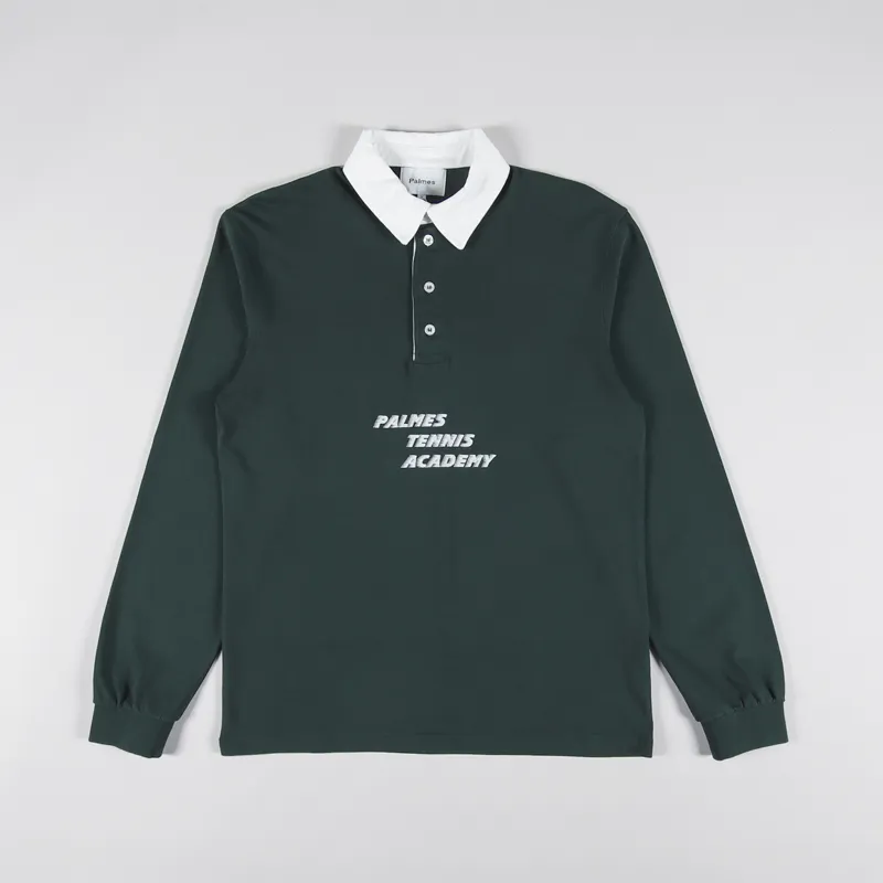 Palmes Tennis Society Academy Rugby Shirt Green