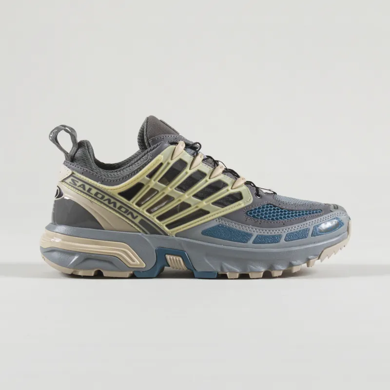 Salomon ACS Pro Shoes Pewter Monument Aegean Blue-4