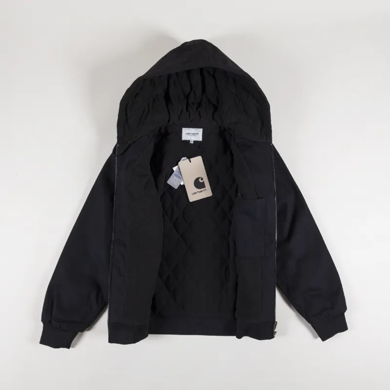 Carhartt WIP Mens Active Jacket Winter Black Canvas Rigid