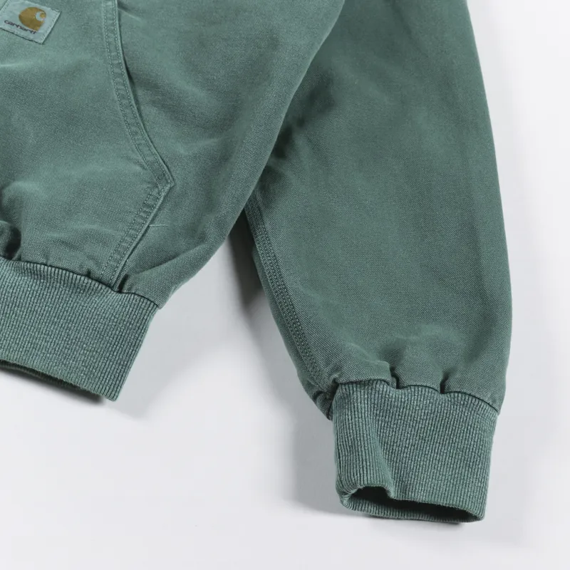 Carhartt WIP Mens Active Jacket Botanic Green Faded Canvas