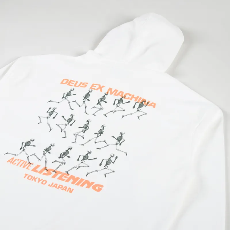 Deus Ex Machina Active Listening Hoodie Vintage White-4