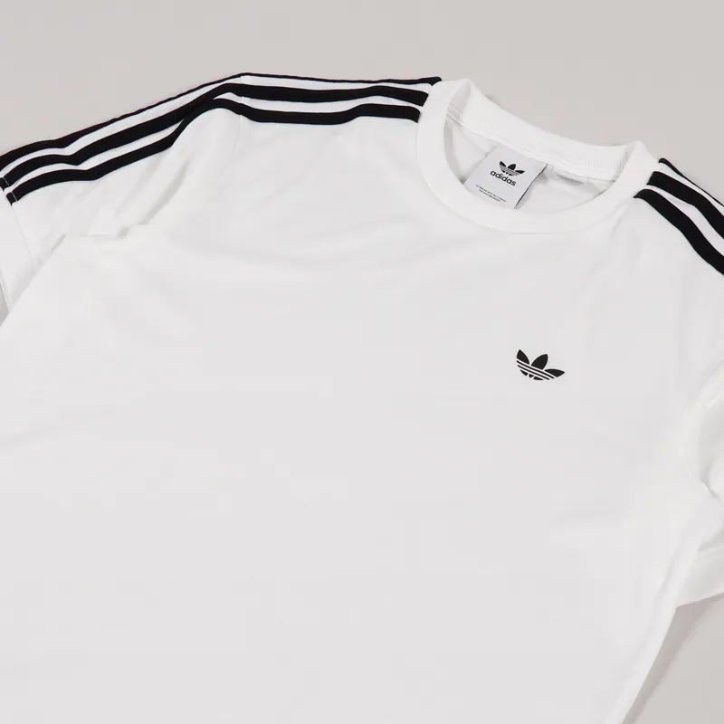 adidas skateboarding logo roll neck top in white