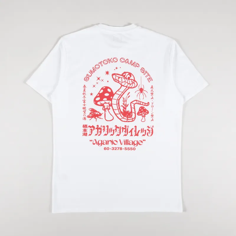 Edwin Agaric Village T Shirt White