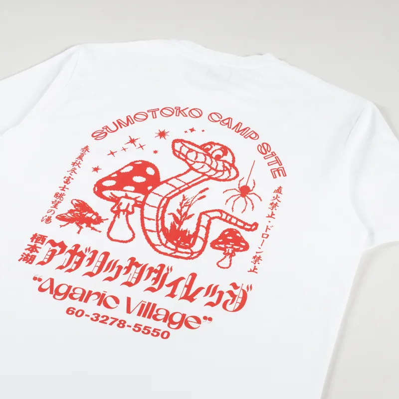 Edwin Agaric Village T Shirt White-2