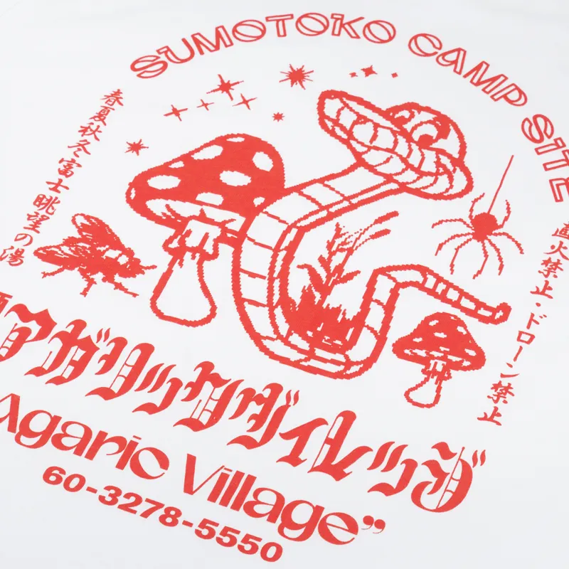 Edwin Agaric Village T Shirt White-4