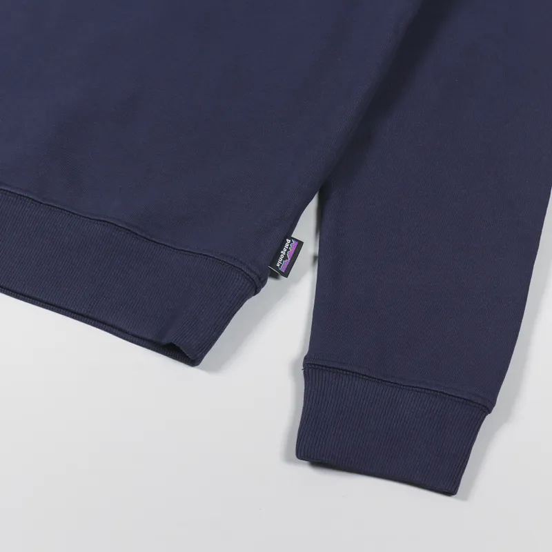 Patagonia Alpine Icon Regenerative Organic Cotton Crew Sweatshirt New Navy-4