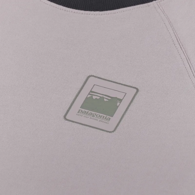 Patagonia Alpine Icon Regenerative Organic Cotton Crew Sweatshirt Stingray Mauve-5