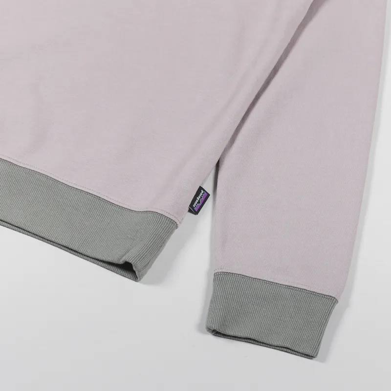 Patagonia Alpine Icon Regenerative Organic Cotton Crew Sweatshirt Stingray Mauve-4