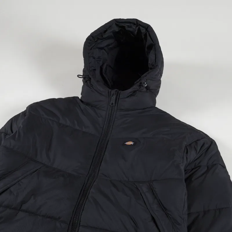 Dickies Womens Alatna Oversized Puffer Jacket Black-6