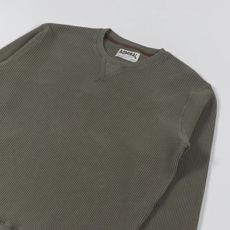 Admiral Sporting Goods Albion Waffle Sweatshirt Gargus Olive-2