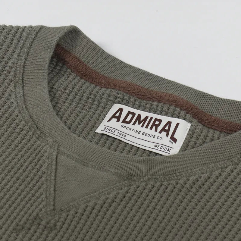 Admiral Sporting Goods Albion Waffle Sweatshirt Gargus Olive-6