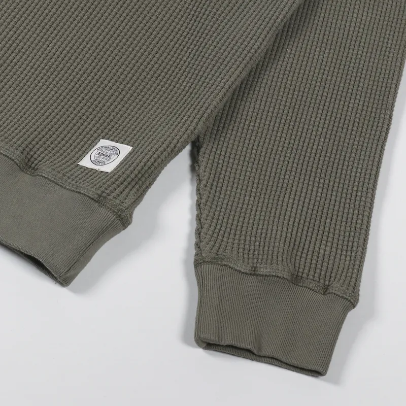 Admiral Sporting Goods Albion Waffle Sweatshirt Gargus Olive-4