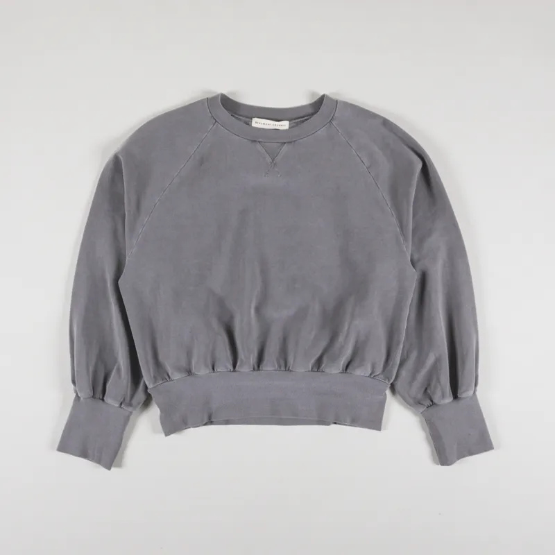 Beaumont Organic Womens Alder Sweatshirt Slate Mineral Dye